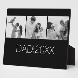 Dad hat drei Foto Modern eingerichtet  Fotoplatte