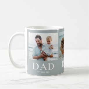 Dad hat ein Fotocollagen-Erinnerungsgeschenk erste Kaffeetasse