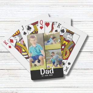 Dad hat Modern 3 Foto eingerichtet  Spielkarten