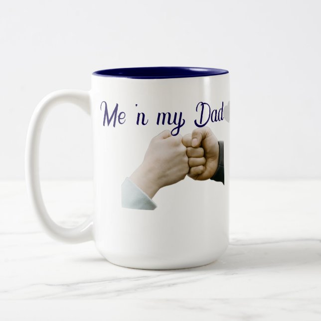 Dad hat zweifarbige tasse (Links)