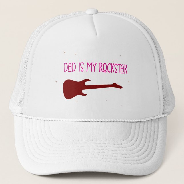 Dad is my rockstar truckerkappe (Vorderseite)