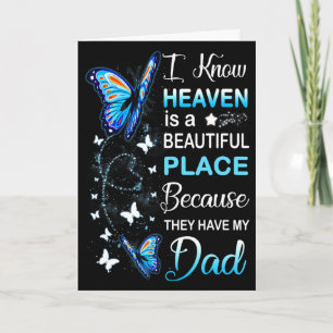 Dad ist mein Schutzengel im Himmel Gedenktag mich Karte