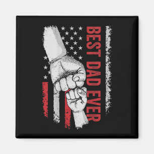 Dad jemals amerikanische Flagge Faustschlag patrio Magnet