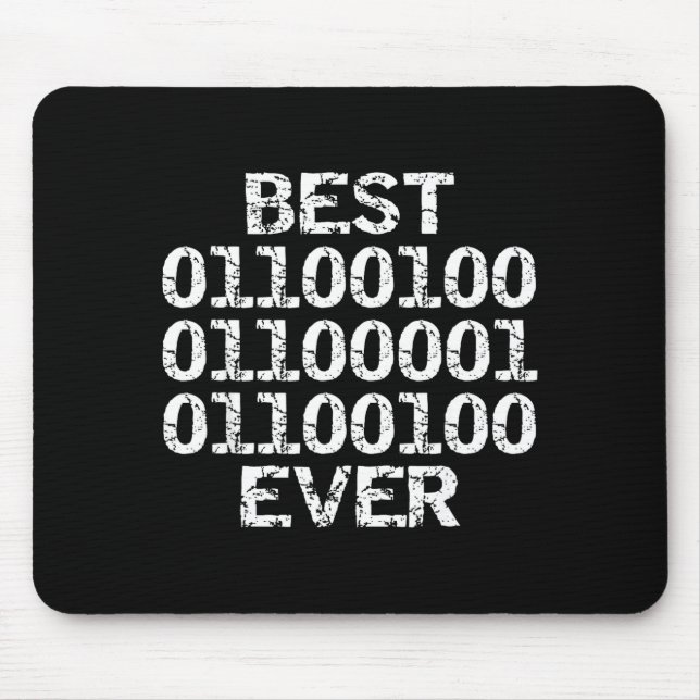 Dad jemals in Binärcode Software-Entwickler Vater  Mousepad (Vorne)