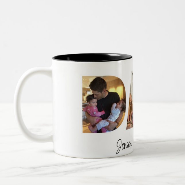 Dad Jensen Ackles  Zweifarbige Tasse (Links)