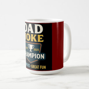 Dad Joke Champion 2025 Mug - Bad Puns, Great Fun! Kaffeetasse