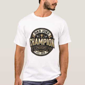 Dad-Joke-Champion-T-Shirt | Humorvoller Retro-Tite T-Shirt