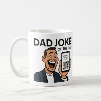 Dad Joke Mug with Daily QR Code – Endless Dad Joke Kaffeetasse