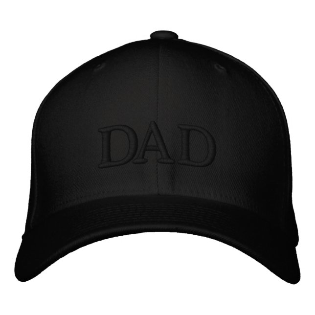 DAD Lettering Hat – Simple Embroidered Style Bestickte Baseballkappe (Vorderseite)