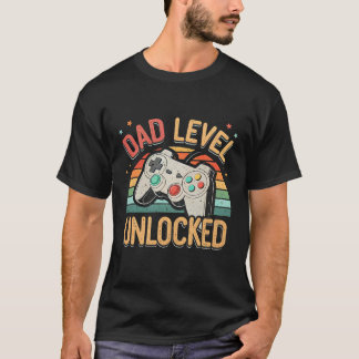 Dad Level freigeschaltet Retro-Gaming T-Shirt