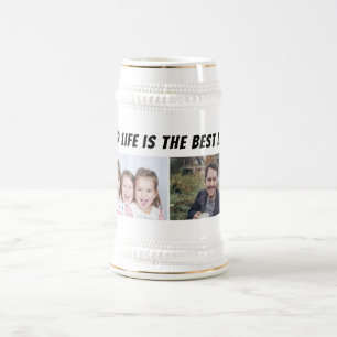 Dad Life ist das beste Leben 2 Fotos Vaters Bierglas
