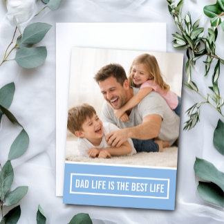 Dad Life Ist Das Beste Leben Vatertag Custom Karte