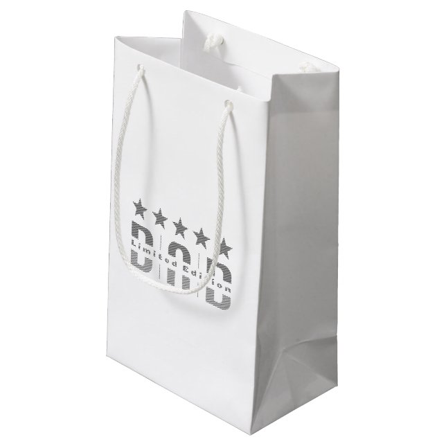 Dad Limited Edition Kleine Geschenktüte (Rückseite Schrägansicht)