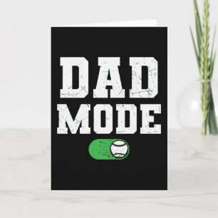 Dad-Modus aktiviert   Baseball-Familie schönes Des Karte