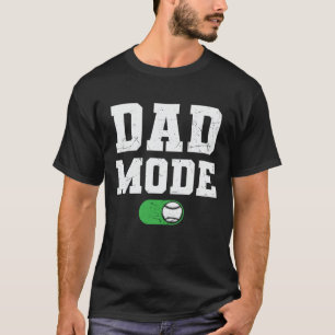Dad-Modus aktiviert Baseball-Familie schönes Des T-Shirt
