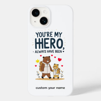 Dad, My Forever Hero 💙 – Heartfelt Father’s Day  Case-Mate iPhone 14 Hülle