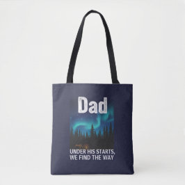 Dad Northern Lights Camping Customizable Tasche