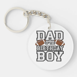 Dad of the Birthday Boy Football Lover Family birt Schlüsselanhänger