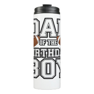 Dad of the Birthday Boy Football Lover Family birt Thermosbecher