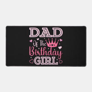 Dad of The Birthday Girl Cute Pink Matching Family