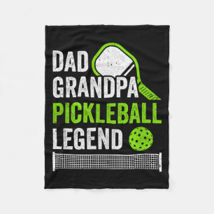 Dad Opa Pickleball-Legende Spieler lustige Gurke Fleecedecke