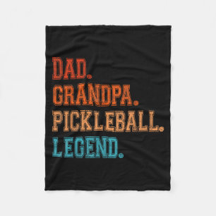 Dad Opa Pickleball Legende Spieler lustige Gurke Fleecedecke