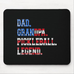 Dad Opa Pickleball-Legende Spieler lustige Gurke Mousepad