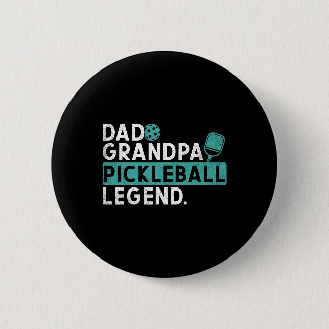 Dad Opa Picklell Legende Pickle Ll Spieler Männer  Button (Vorderseite)