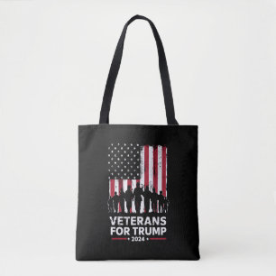 Dad Opa Veteranen Für Trump 2024 Amerikanische Fla Tasche