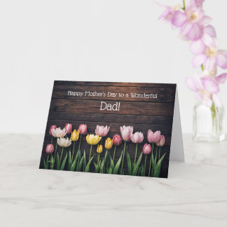 Dad or Father Happy Mothers Day  Karte