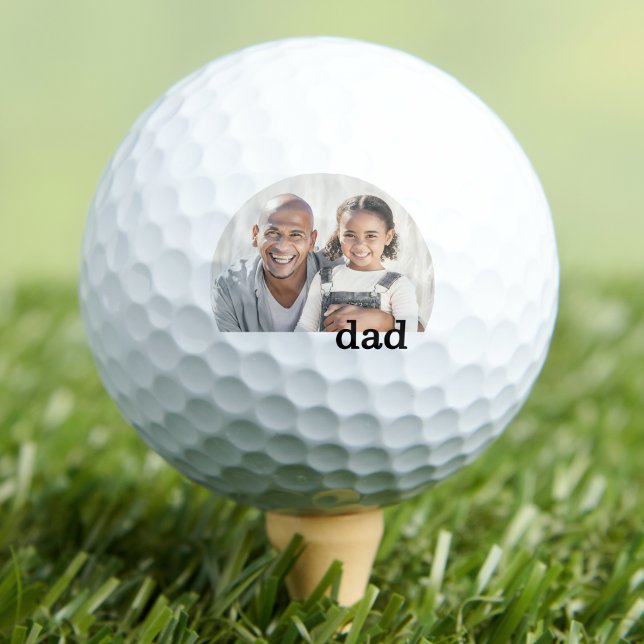 Dad Photo Father's Day Golfball (Dad Photo Father's Day Golf Balls)