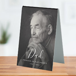 Dad Photo Memorial Table Tent Tischaufsteller
