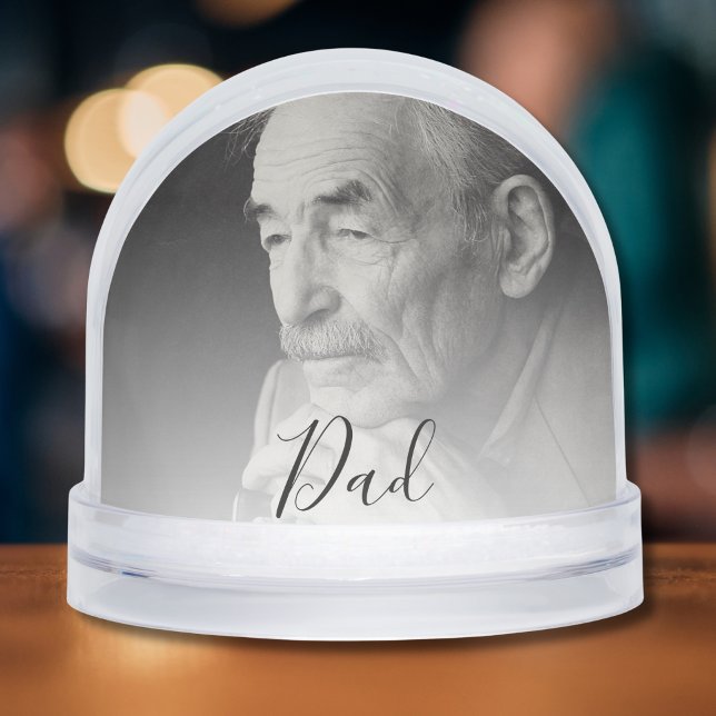 Dad Photo Tribute (Dad Memorial Snow Globe)