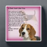 Dad  Poem Plaque  -  Beagle  Design Fotoplatte<br><div class="desc">For a special dad who likes Beagle dogs.</div>