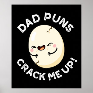 Dad Puns bringen mich zum Lachen Lustiger Ei-Wortw Poster