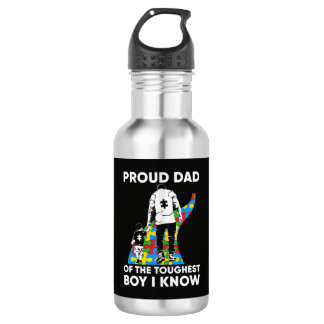 Dad Puzzle Autism Awareness Gift for Birthday Edelstahlflasche