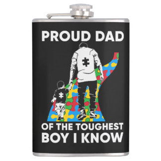 Dad Puzzle Autism Awareness Gift for Birthday Flachmann