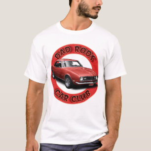 Dad Rods Car Club Rotes Camaro T-Shirt