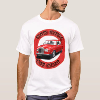 Dad Rods Car Club Rotes Rollendes Königliches T-Sh T-Shirt