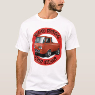 Dad Rods Car Club Rotes Van Up Car T-Shirt