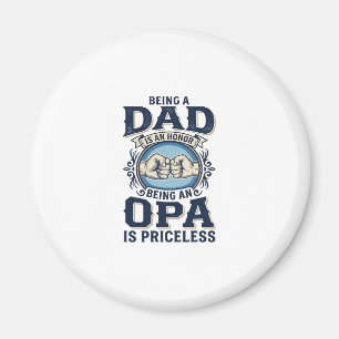 Dad und Opa Vintage Fist Bump-Shirt-Design_1 Magnet
