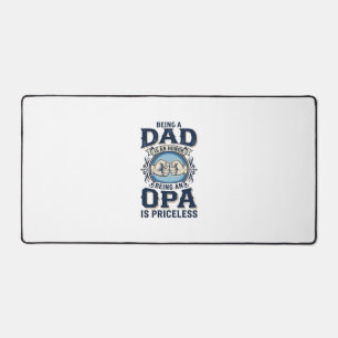 Dad und Opa Vintage Fist Bump T-Shirt Design_1 Schreibtischunterlage