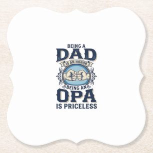 Dad und Opa Vintage Fist Bump T-Shirt Design_1 Untersetzer