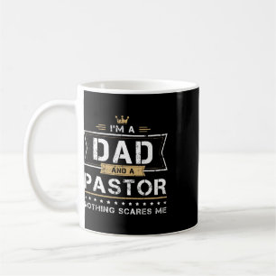 Dad und Pastor Nichts schreckt mich Geschenk Kaffeetasse