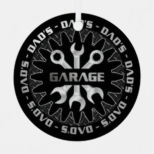 Dad wird diese Garage-Weihnachten lieben Ornament Aus Metall