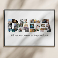 Dada 24 Foto Collage Geschenk für den ersten Vater