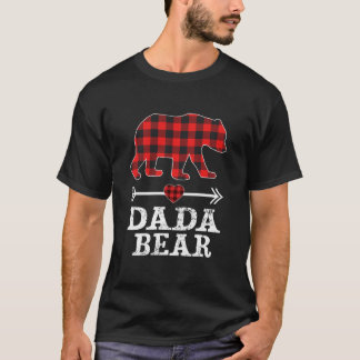 Dada Bear Christmas Pajama Red Kariert Buffalo T-Shirt