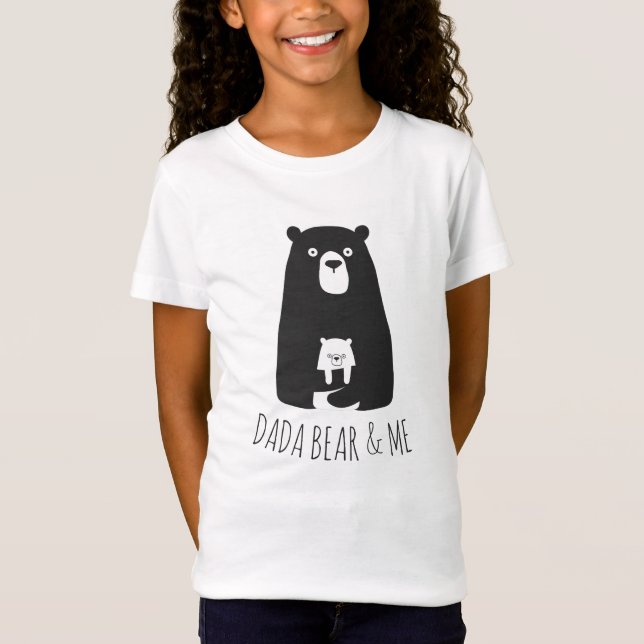 DADA BEAR & ME | Vater Kids Daughter Son Dada Bear T-Shirt (Vorderseite)