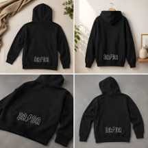 DADA bestickte Kapuzenjacke | Minimalistische Dad-
