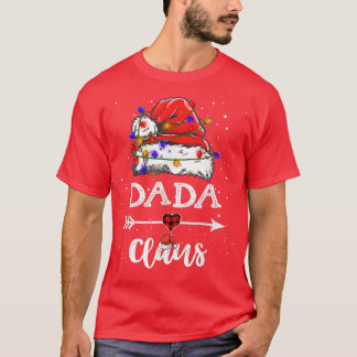 Dada Claus Christmas Light Pajama Familie Matching T-Shirt